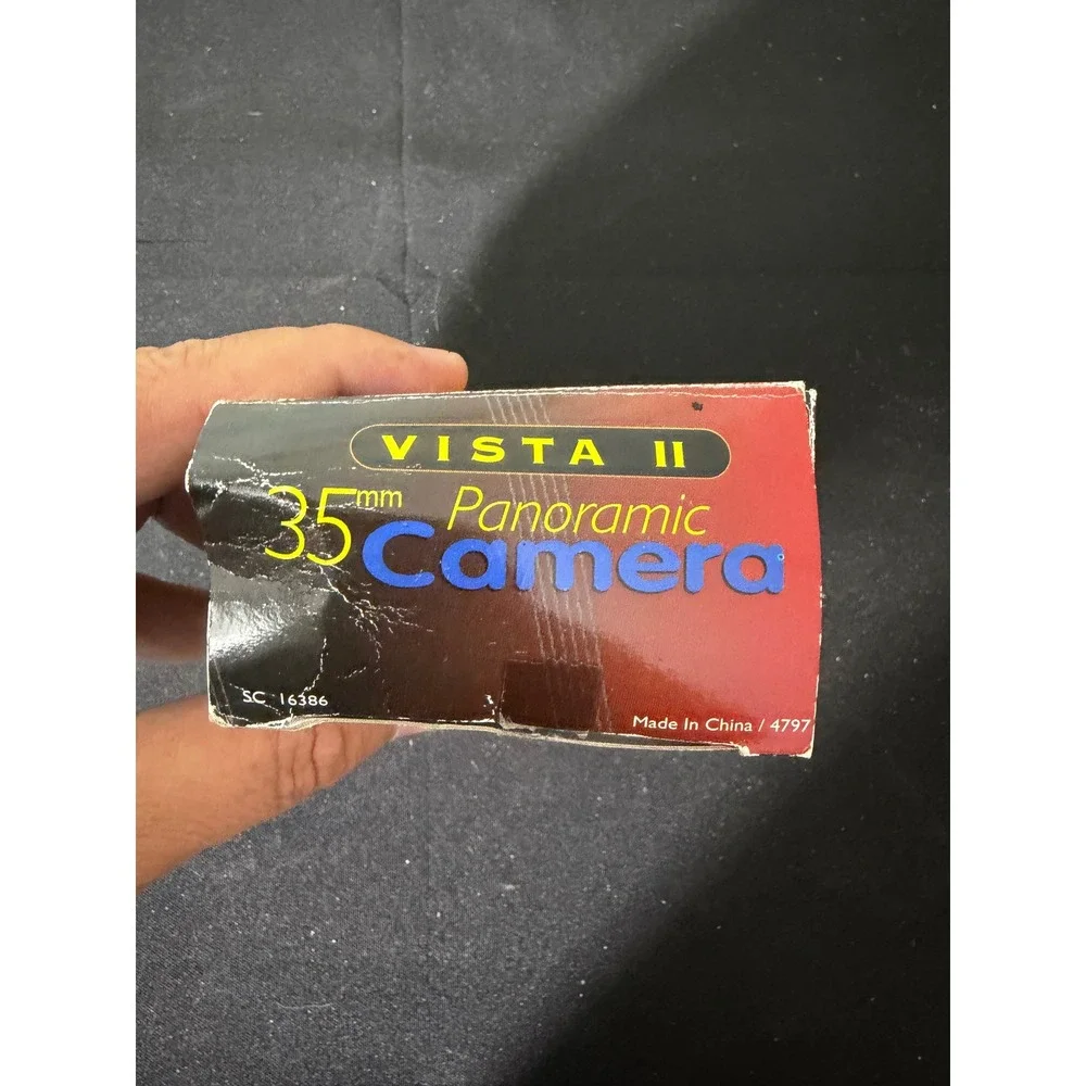 Vista II 35mm Panoramic Camera OS Black New SC 16386 Vintage Film Camera